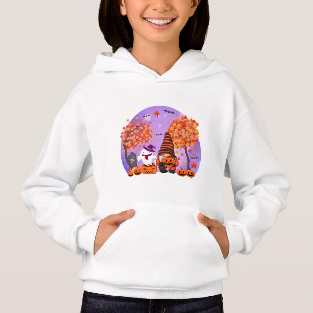 Mignonne Gnome d'Halloween et Sweat - shirt à capu (Devant)
