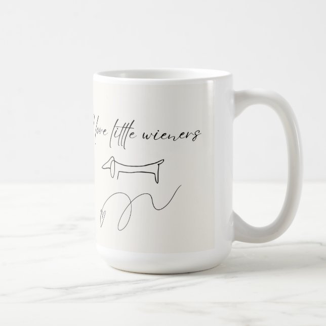 Mignonne J'Aime La Mug Des Petits Wieners (Droite)