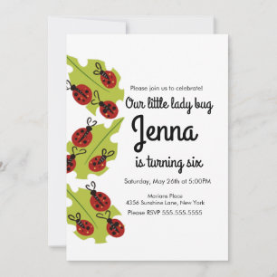 Mignonne Lady Bug Hand Drake Insect Anniversaire