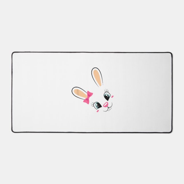 Mignonne Lapin Face Lapin De Pâques Drôle Lapin Fi (Recto)