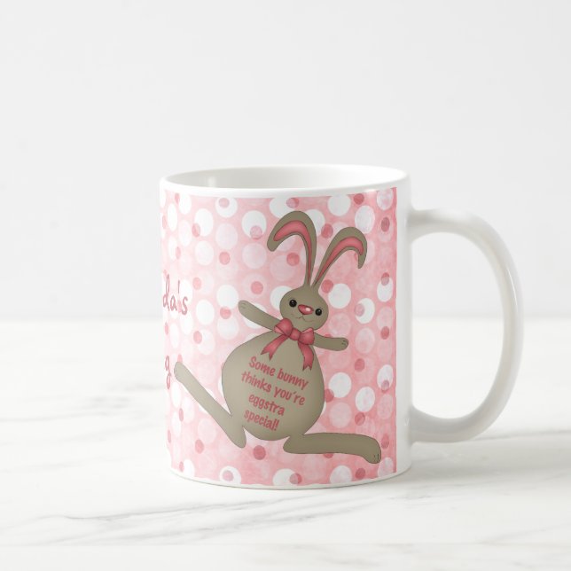 Mignonne lapin lapin de Pâques Mug de Pâques (Droite)
