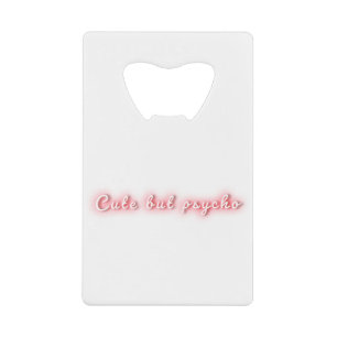 Mignonne mais psycho néon citation typographie