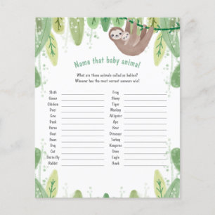 Mignonne maman et bébé paresseux nom du bébé anima