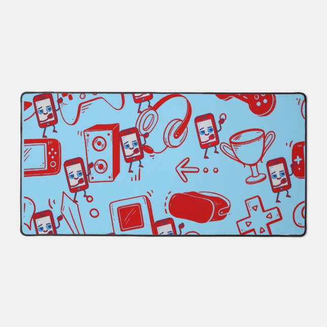 Mignonne Mat De Bureau À Thème Jeu (Recto)