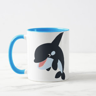 Mignonne Merry Cartoon Killer Whale Mug