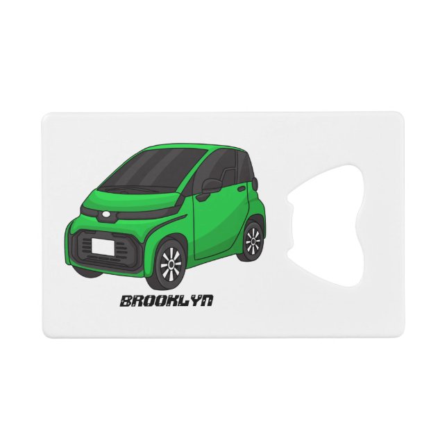 Mignonne micro-voiture verte (Devant (Horizontal))