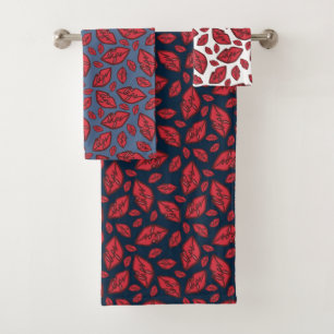 Mignonne Motif de lèvres amusantes mélangé
