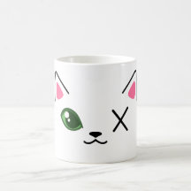 Mignonne Mug de chat à un oeil