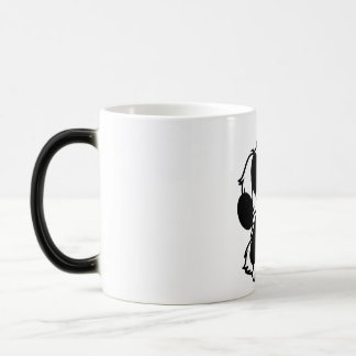 Mignonne Mug de chien noir et blanc
