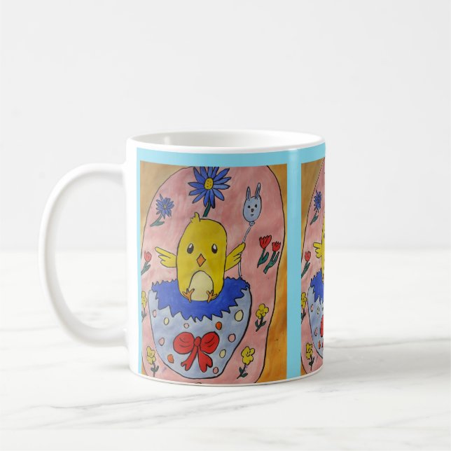 Mignonne Mug de poussins de Pâques (Gauche)