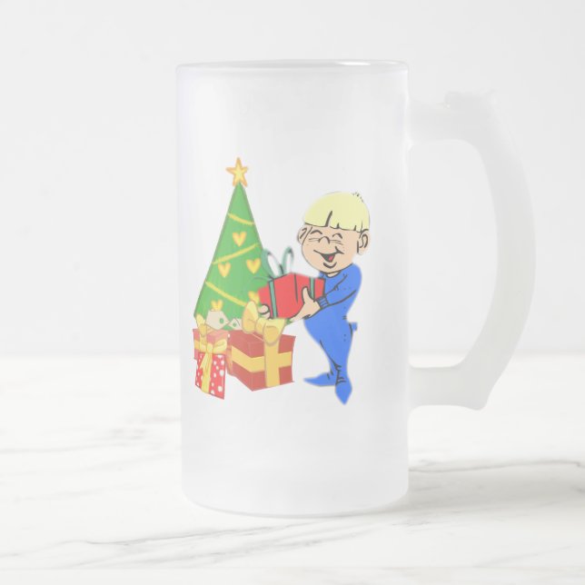Mignonne Noël Matin Kid Mug (Droit)