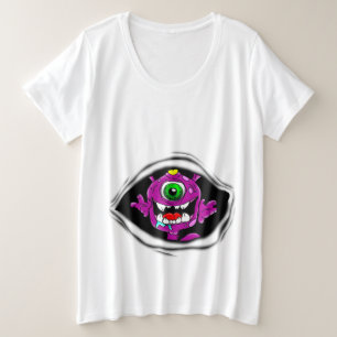 Mignonne pourpre personnes mangent Monster Baby T-