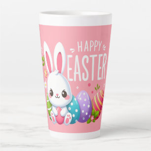 Mignonne, rose Joyeux lapin de Pâques Mug