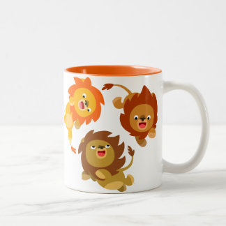 Mignonne sans poids caricature Lions Mug