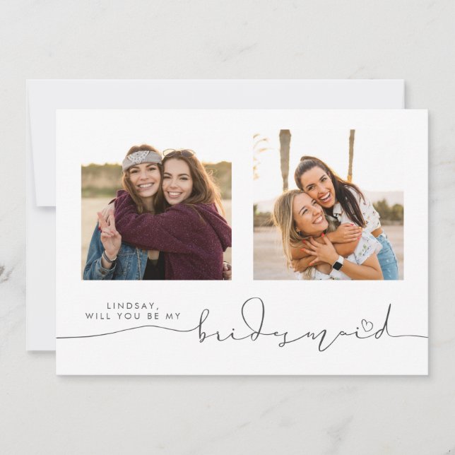 Mignonne Seras-Tu Ma Femme D'Accueil Deux Photos (Devant)