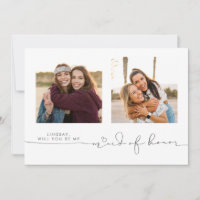 Mignonne serez-vous ma servante d'honneur deux pho