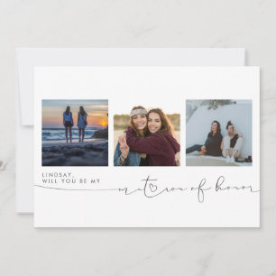 Mignonne serez-vous mon chef d'honneur Trois photo