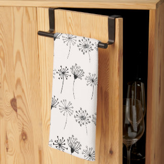 Mignonne serviette de cuisine à motif pissenlit