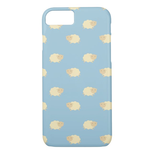 Mignonne Sheep Motif iPhone 7 Coque (Dos)