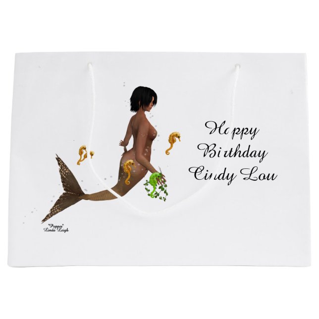 Mignonne Sirène Avec Sac Cadeau Seahorses (Devant)
