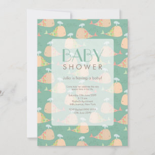 Mignonne sous la mer Baby shower Invitation