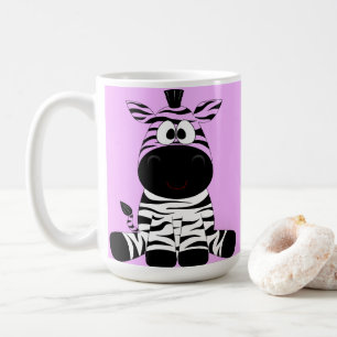 Mignonne tasse de zèbre pourpre