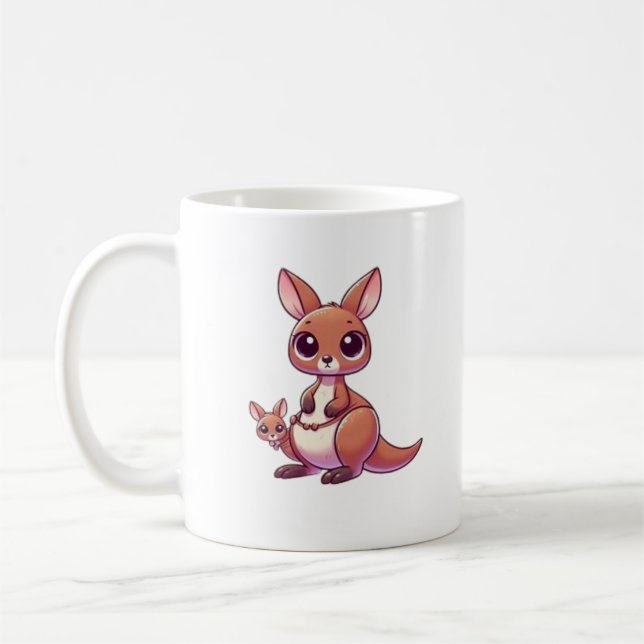 mignonne tasse kangourou (Gauche)