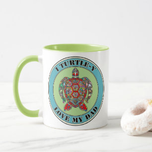 Mignonne tortue "joue sur les mots" mug