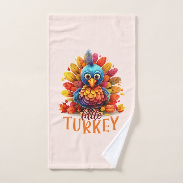 Mignonne Turquie Thanksgiving (Serviette à main)