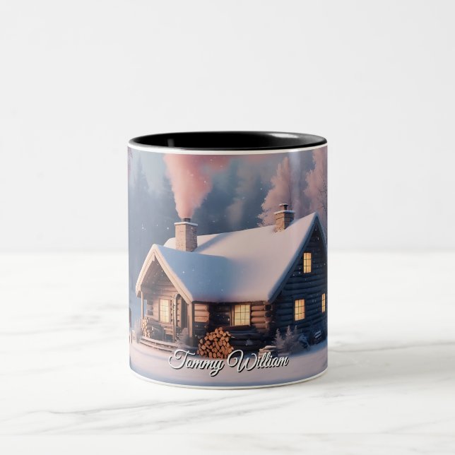 Mignonnes Mugs De Noël Traditionnels Vintages (Centre)