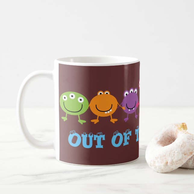Mignons Aliens givré Mug (Avec donut)