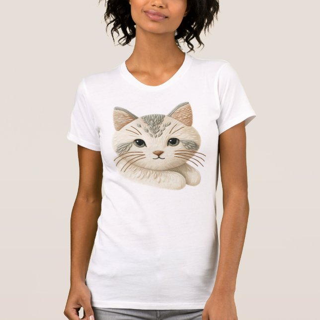 Mignons Amoureux de les chats de T-shirt Graphic B (Devant)