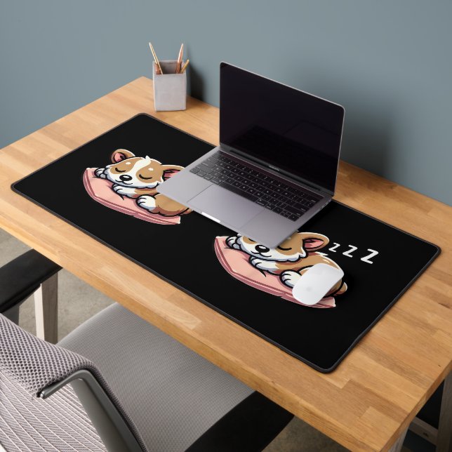 Mignons Amoureux des Animaux Endormis Welsh Corgi  (Bureau 2)
