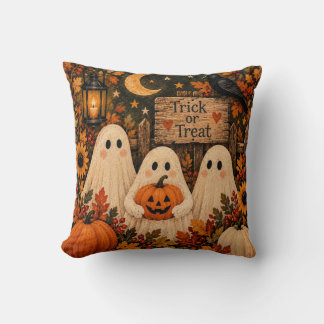 Mignons Fantômes Trick or Treat Coussin Vintage