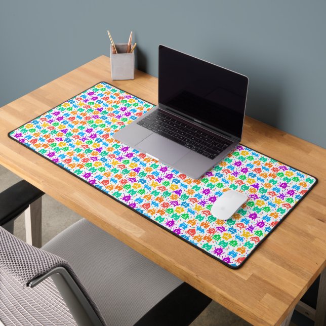 Mignons monstres pixellisés colorés motifs (Bureau 2)