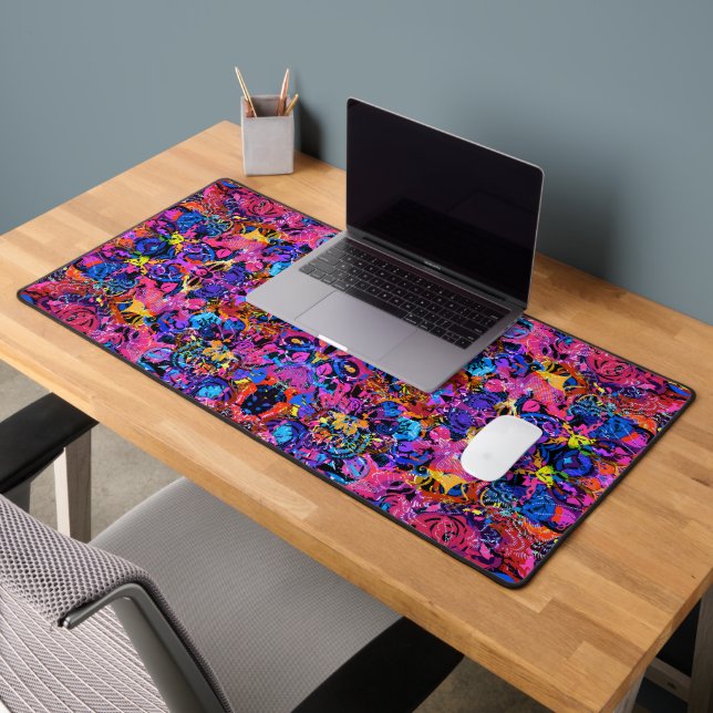 Mignons motifs floraux abstraits colorés (Bureau 2)