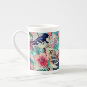 Mignons Oiseaux os Chine Mug