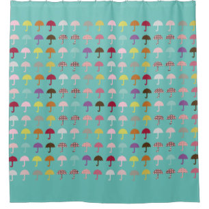 Mignons Parapluie Motif rideau de douche