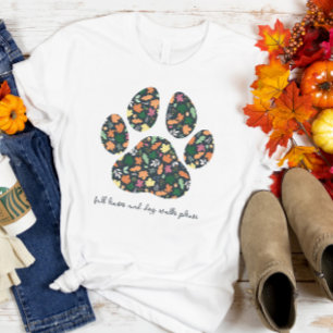 Mignons T-shirt Empreinte de patte Automne Pour Un
