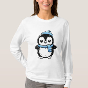 mignons t-shirts pour femmes avec manchots