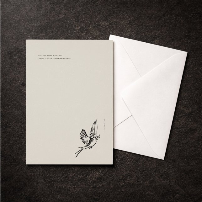 Migratory Swallow- Introvert Vintage Flat Card (Créateur téléchargé)