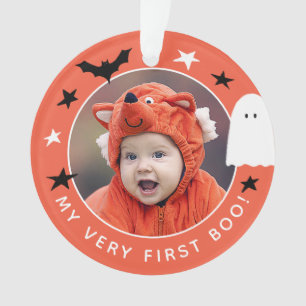 Migre My Very First Boo Photo Halloween Orange