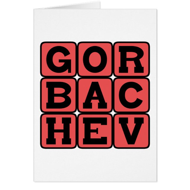 Mikhaïl Gorbatchev, chef russe (Devant)