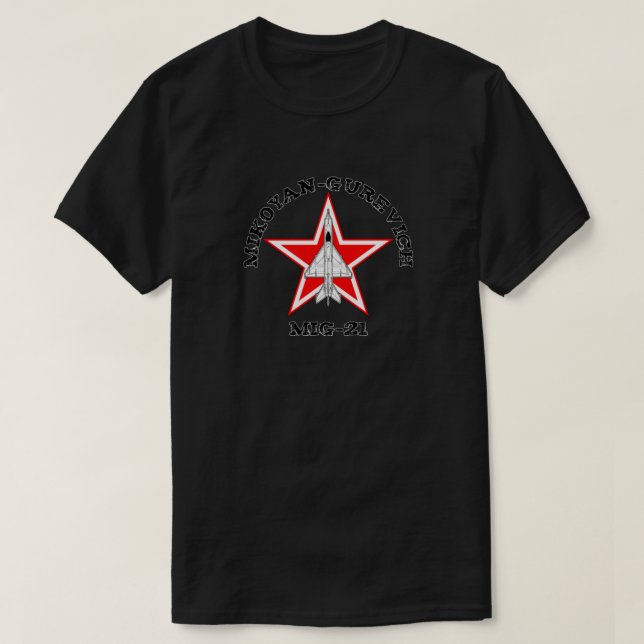 Mikoyan-Gurevich MiG-21 - T-shirt russe indispensa (Design devant)