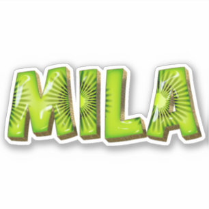 Mila Nom Kiwi Design Autocollant Sticker