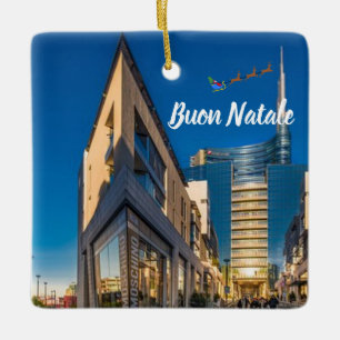 Milan Italie Ornement de Noël panoramique