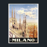Milano, Milan Italie Carte postale Vintage voyage<br><div class="desc">Milano,  Milan,  Italie Carte postale Vintage voyage</div>