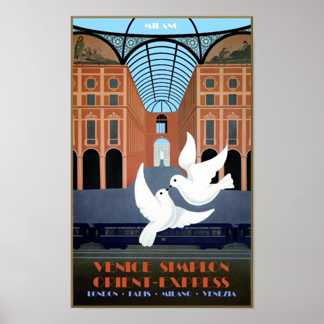 Milano, Orient Express Travel Poster (Devant)