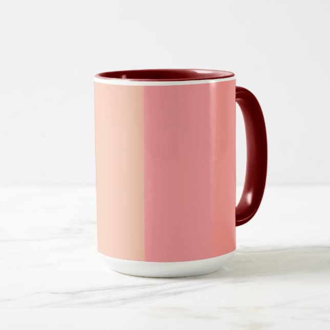 Milennial Pink pastel motif Coffee Mug (Devant droit)