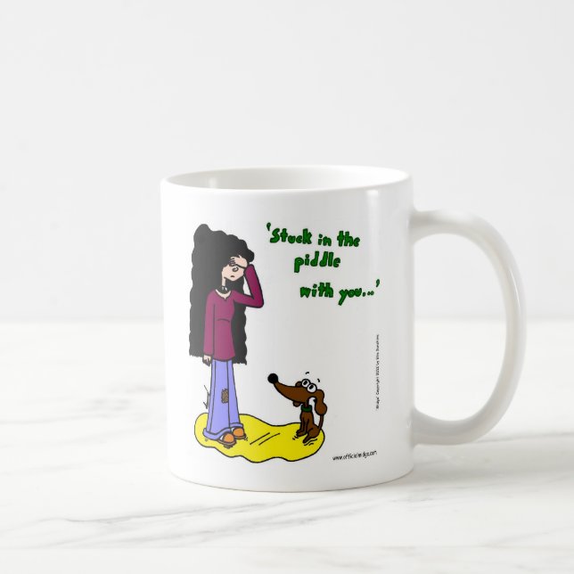 Milieu "Coincé Dans L'Aiguille Avec Vous" Mug (Droite)